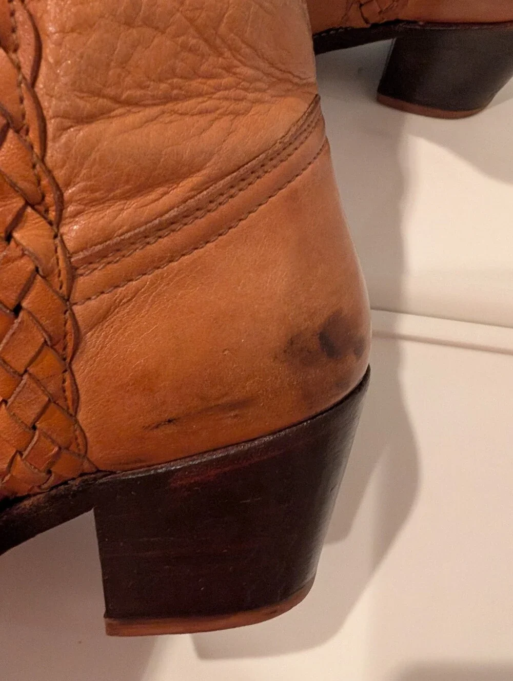 Vintage Frye Women's Leather Boots - Tan